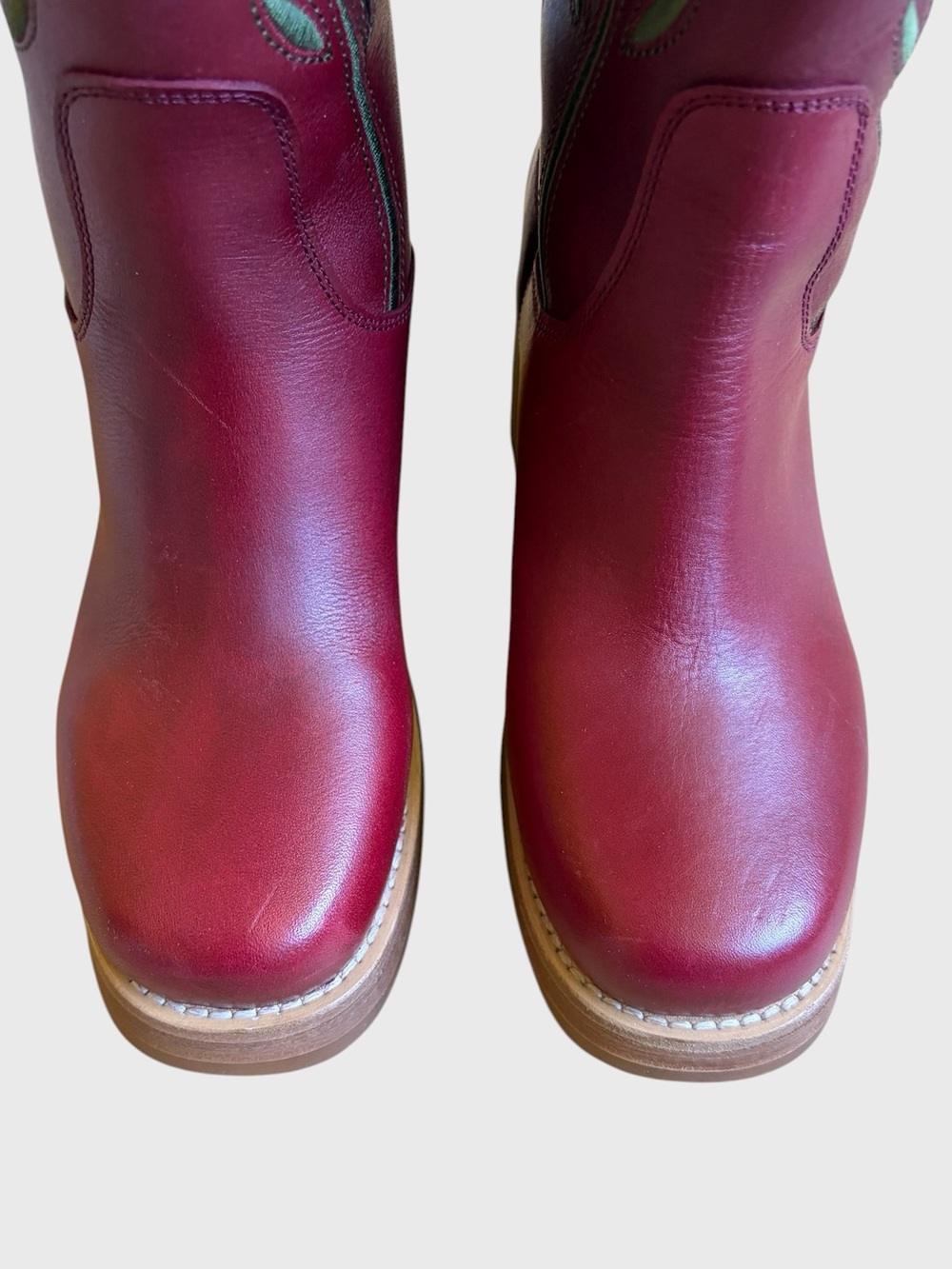 NWB Dingo Women's Bloom Embroidered Leather Boot in Merlot Size 7.5 Boho Western - Picture 6 of 16